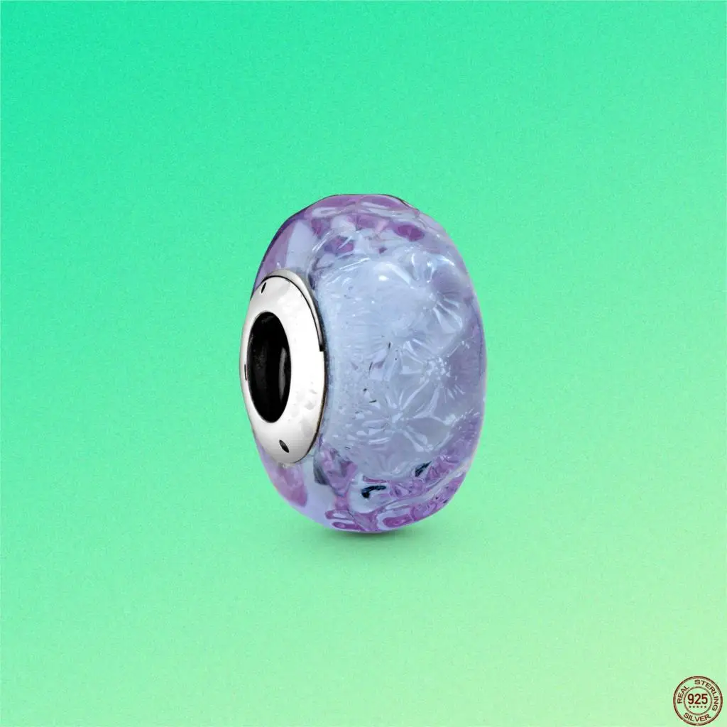 2020 Hot 925 Sterling Silver Wavy Lavender Murano Glass Charm Beads Bracelet Fit Original Pandora Bracelet DIY Jewelry For Women
2020 Hot 925 Sterling Silver Wavy Lavender Murano Glass Charm Beads Bracelet Fit Original Pandora Bracelet DIY Jewelry For Women
