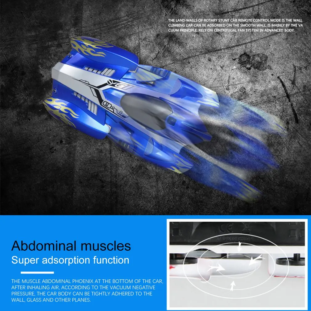 Gravity Ceiling Climbing Car Electric 360 Rotating Stunt RC Car Antigravity Machine Auto Toy Cars with Remote Control
Gravity Ceiling Climbing Car Electric 360 Rotating Stunt RC Car Antigravity Machine Auto Toy Cars with Remote Control