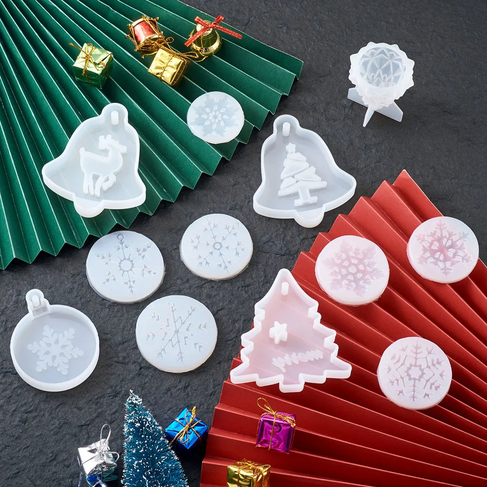 12pcs Christmas Snowflake Tree Snowflake Silicone Mold Resin UV Epoxy Casting Mould Party DIY Crafts Handmade Xmax Gift Decorati
12pcs Christmas Snowflake Tree Snowflake Silicone Mold Resin UV Epoxy Casting Mould Party DIY Crafts Handmade Xmax Gift Decorati