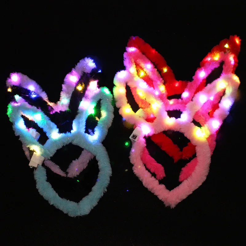 1PCs New Luminous Plush Rabbit Ears LED Lights Headband Children's Kids Christmas Party Club Bunny Headwear Hair Accessories
1PCs New Luminous Plush Rabbit Ears LED Lights Headband Children's Kids Christmas Party Club Bunny Headwear Hair Accessories
