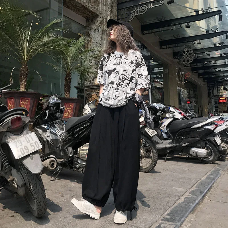 new wide leg pants Female Hip hop style sweatpants autumn fashion hipster trousers women casual loose long capris streetwear
new wide leg pants Female Hip hop style sweatpants autumn fashion hipster trousers women casual loose long capris streetwear