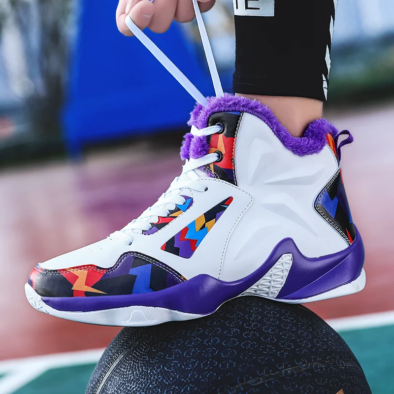New Unisex Winter Warm Plush Basketball Trainers Men High Top Sneakers Women Ankle Boots Masculinity Chaussures Vulcanized Shoes
New Unisex Winter Warm Plush Basketball Trainers Men High Top Sneakers Women Ankle Boots Masculinity Chaussures Vulcanized Shoes