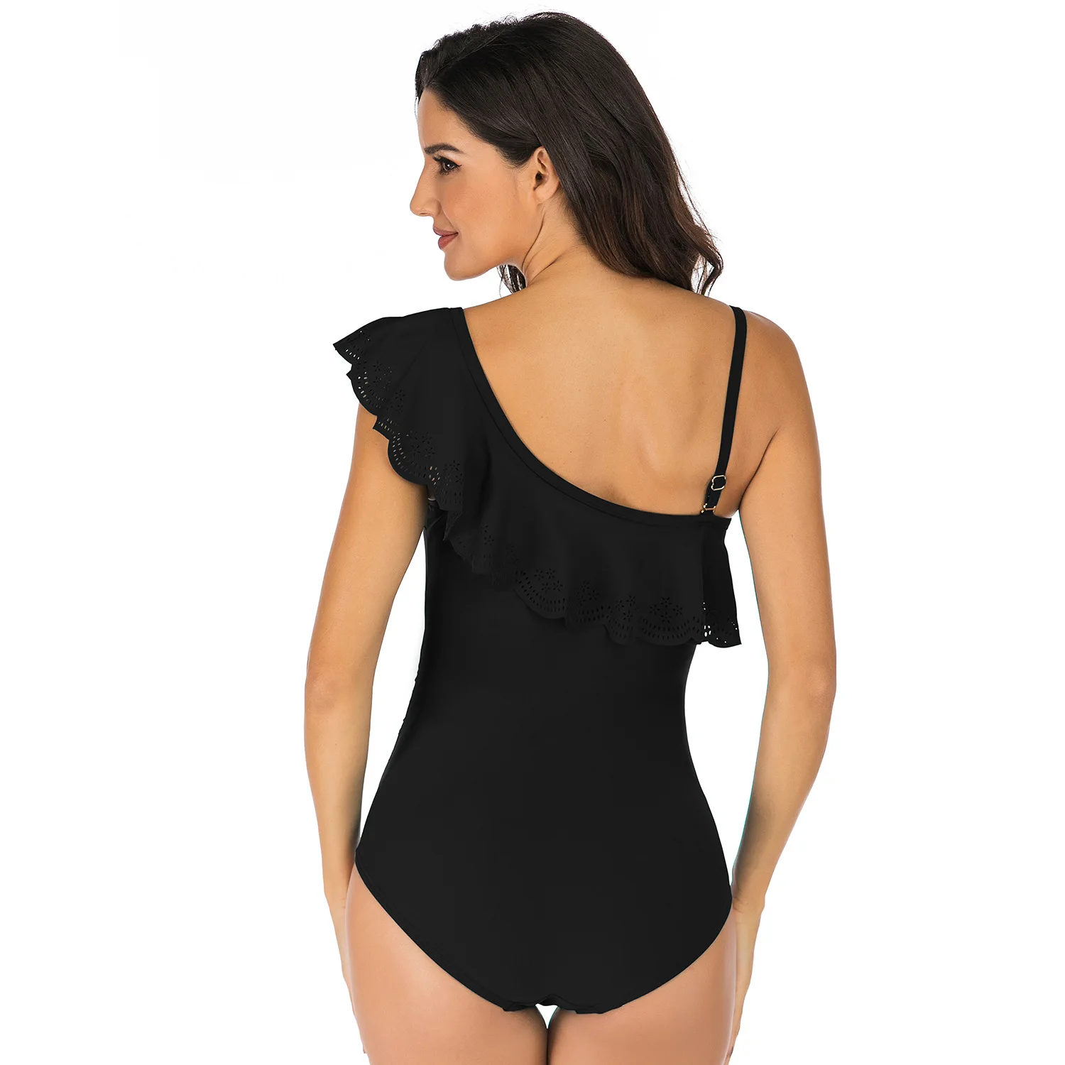 2021 New Swimwear One-Piece Swimsuit for Women Europe and America Women's Sling Swimsuit Solid Color One-shoulder Ruffle
2021 New Swimwear One-Piece Swimsuit for Women Europe and America Women's Sling Swimsuit Solid Color One-shoulder Ruffle