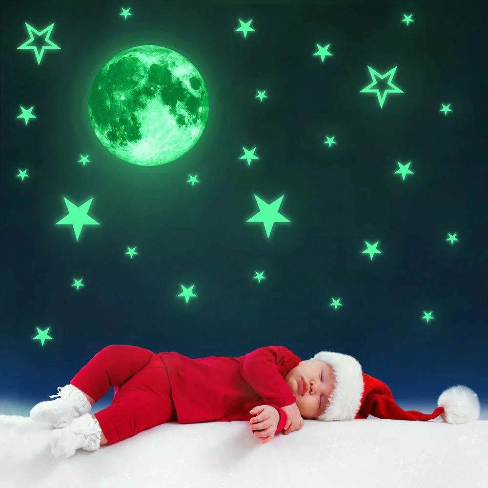 2021Luminous Moon Stars combination 3D Wall Sticker bedroom living room home decoration kids room decals Glow in the dark
2021Luminous Moon Stars combination 3D Wall Sticker bedroom living room home decoration kids room decals Glow in the dark