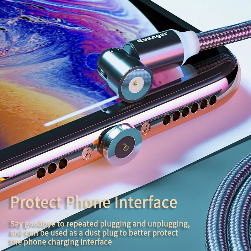 Essager 540 Rotate Magnetic Cable Fast Charging Micro USB Type C Cable For iPhone Xiaomi Phone Magnet Charger USB C Wire Cord
Essager 540 Rotate Magnetic Cable Fast Charging Micro USB Type C Cable For iPhone Xiaomi Phone Magnet Charger USB C Wire Cord