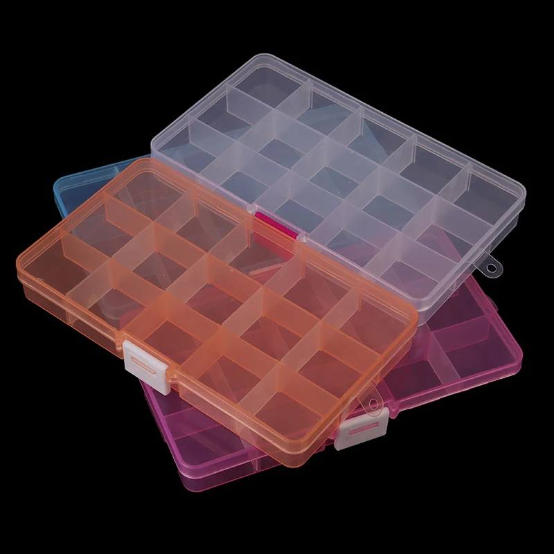 15 Jewelry Bead Storage Container Craft Organizer Compartments Plastic Box Case
15 Jewelry Bead Storage Container Craft Organizer Compartments Plastic Box Case