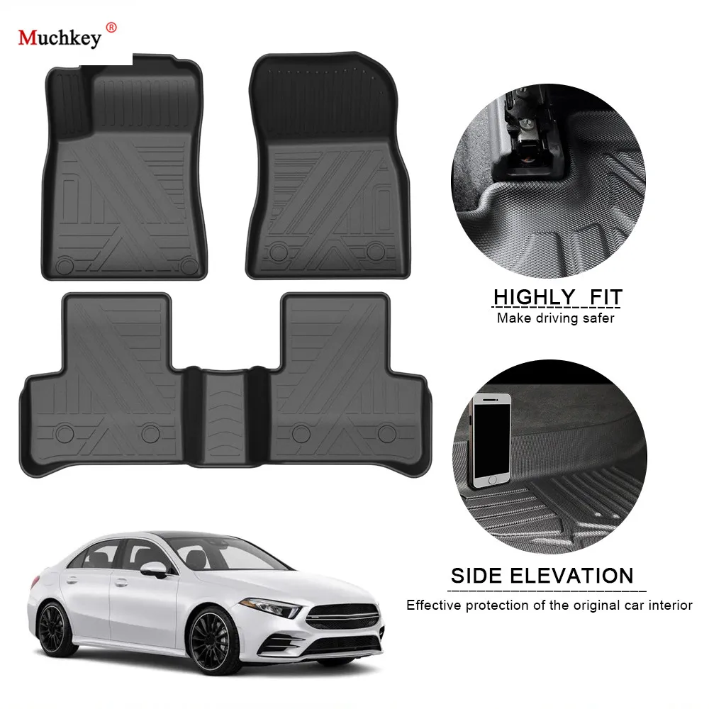 Rubber Car Floor Mats For BENZ A-Class 2019-2020 TPE Non-Slip Foot Pad Carpets Auto Floor Liner Automobile Interior Accessories
Rubber Car Floor Mats For BENZ A-Class 2019-2020 TPE Non-Slip Foot Pad Carpets Auto Floor Liner Automobile Interior Accessories
