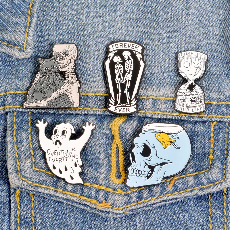 Wizard Cat Enamel Pins Magic Brooches Punk Metal Horror Skull Pins Badges Backpacks Pins Fashion Gifts For Friends
Wizard Cat Enamel Pins Magic Brooches Punk Metal Horror Skull Pins Badges Backpacks Pins Fashion Gifts For Friends