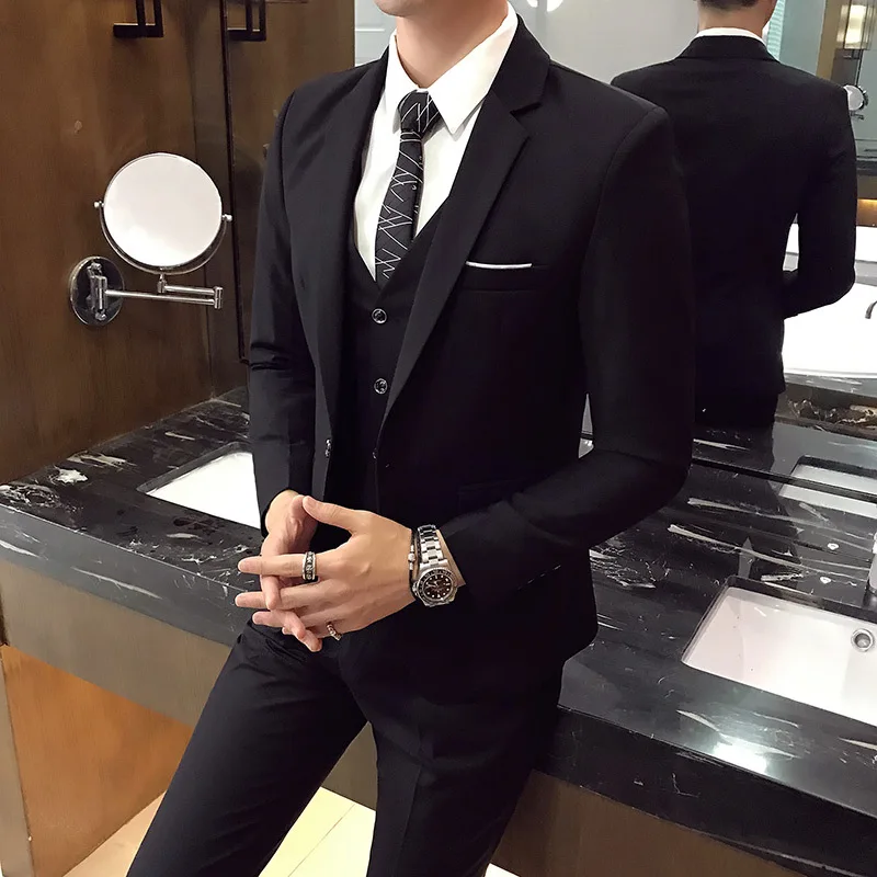 3Pcs/Set Luxury Mens Suits Set Grey Formal Blazer Pants Vest Marriage Tuxedo Male Business Suit Set Terno Wedding Mens Suit Slim
3Pcs/Set Luxury Mens Suits Set Grey Formal Blazer Pants Vest Marriage Tuxedo Male Business Suit Set Terno Wedding Mens Suit Slim