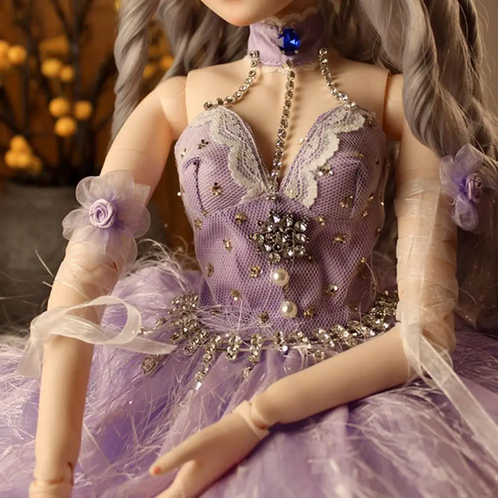 MODIKERBJD Princess Feather Purple Lace Long Dress Clothes Set for 1/3 BJD Dolls Girl Accessories - No Doll
MODIKERBJD Princess Feather Purple Lace Long Dress Clothes Set for 1/3 BJD Dolls Girl Accessories - No Doll