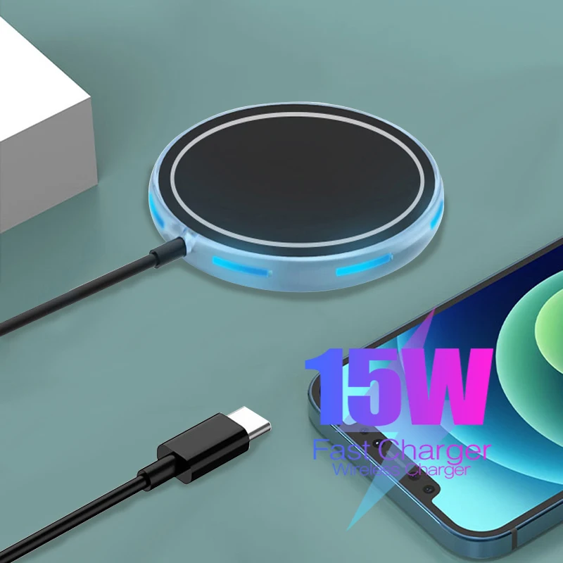 LED Magnetic Wireless Fast Charging 15W QI Portable Induction Pad Magnet Charger Adapter For iPhone 12 Pro Max 12 Mini 12 Pro XS
LED Magnetic Wireless Fast Charging 15W QI Portable Induction Pad Magnet Charger Adapter For iPhone 12 Pro Max 12 Mini 12 Pro XS