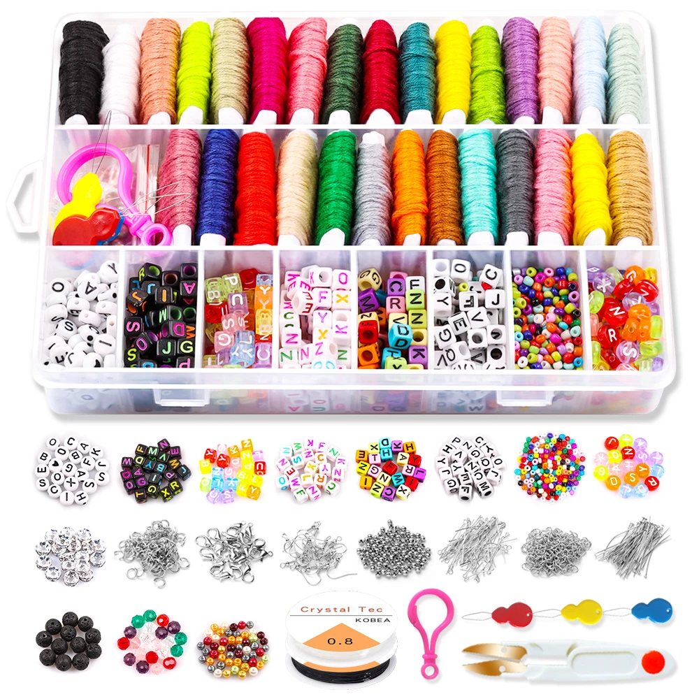 DIY Friendship Bracelet Making Kit, Pony Seed Beads A-Z Alphabet Letter Beads Lava Irregular Chips Beads
DIY Friendship Bracelet Making Kit, Pony Seed Beads A-Z Alphabet Letter Beads Lava Irregular Chips Beads