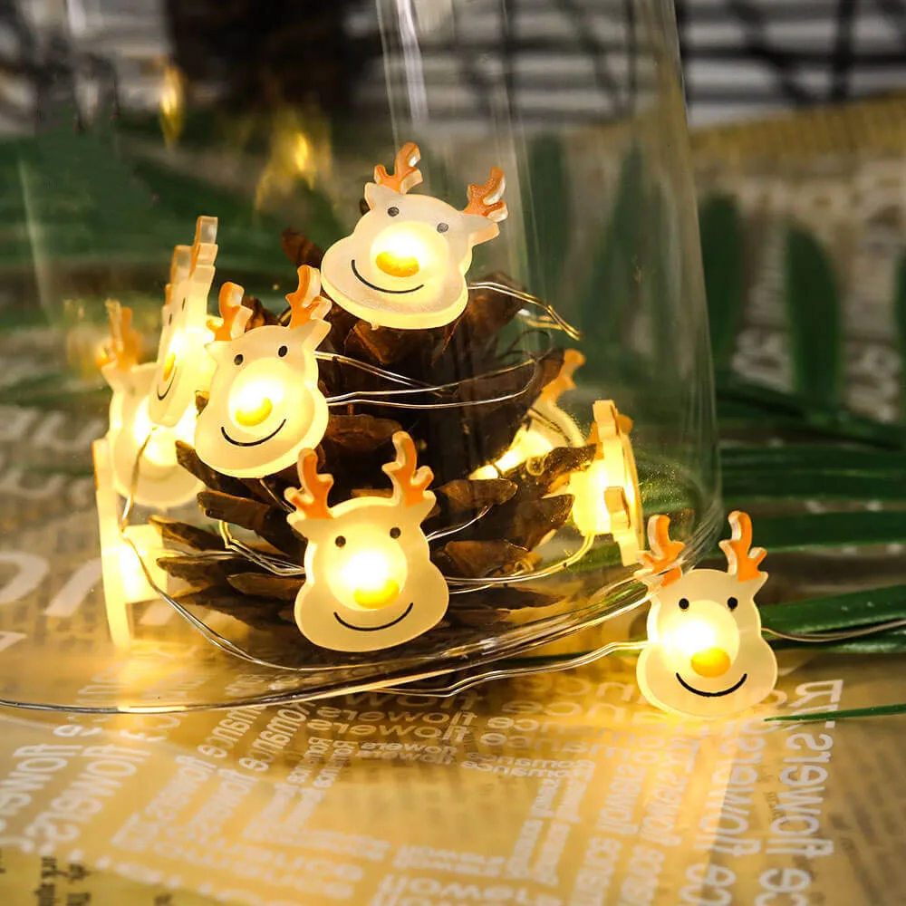 3 M Christmas Elk Shaped Lamp String Christmas Decorations LED Lights Party Copper Wire Lamp String
3 M Christmas Elk Shaped Lamp String Christmas Decorations LED Lights Party Copper Wire Lamp String