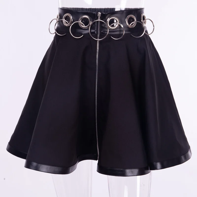 

Female Punk Style Oversized Skirts Girls Gothic Plus Size A-Line Skirt Teen Girls Preppy Above Knees Bottoms Clothes for Women