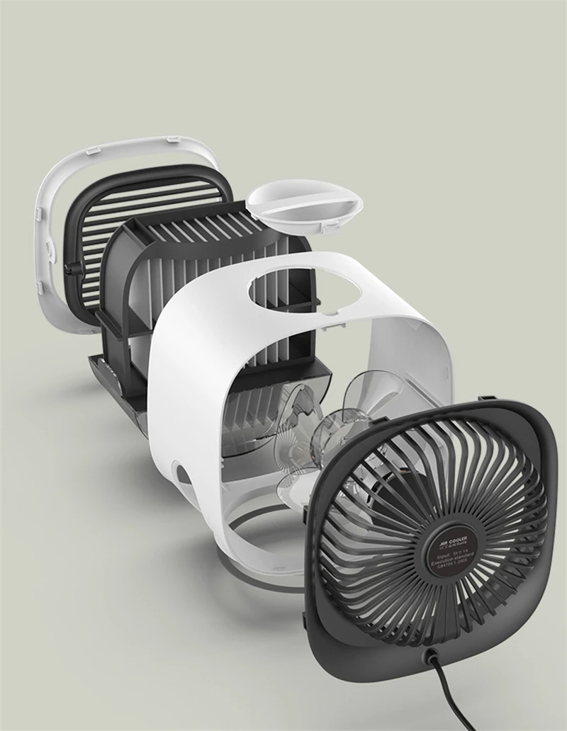 Portable Mini Air Conditioner Multi-Function Humidifier Purifier USB Desktop Air Cooler Fan With Water Tank Home 5V
Portable Mini Air Conditioner Multi-Function Humidifier Purifier USB Desktop Air Cooler Fan With Water Tank Home 5V