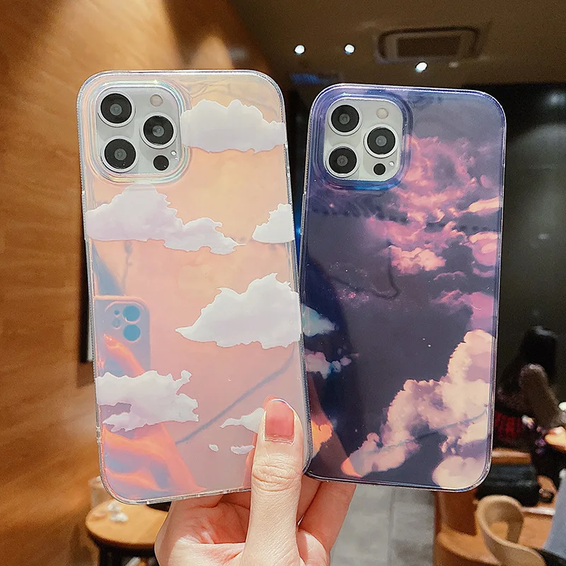 Luxury Aurora Sky Clouds Transparent Phone Case For iPhone 12 11 Pro max 7 8 Plus X XR XS Max SE 2020 Laser Acrylic Cases Cover
Luxury Aurora Sky Clouds Transparent Phone Case For iPhone 12 11 Pro max 7 8 Plus X XR XS Max SE 2020 Laser Acrylic Cases Cover