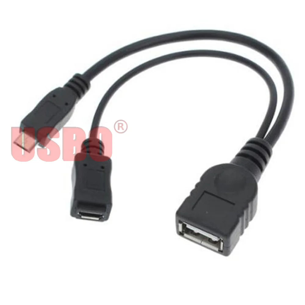 Поставка черный 0 1 M Micro USB папа к A Женский OTG кабель для передачи данных с