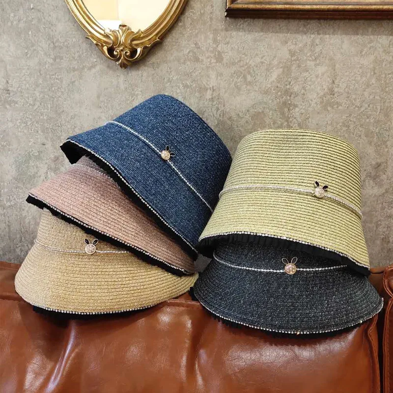 Панама женская Соломенная, модная Солнцезащитная шляпа в Корейском стиле, Повседневная универсальная, лето
Панама женская Соломенная, модная Солнцезащитная шляпа в Корейском стиле, Повседневная универсальная, лето