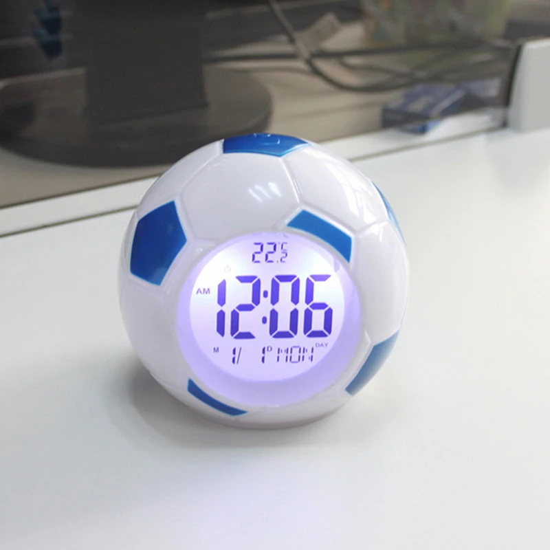 Led Night Light With Football Clock Digital Back Light LED Table Lamps Desk Soccer Alarm Clock For Bedroom Lighting Decoration
Led Night Light With Football Clock Digital Back Light LED Table Lamps Desk Soccer Alarm Clock For Bedroom Lighting Decoration