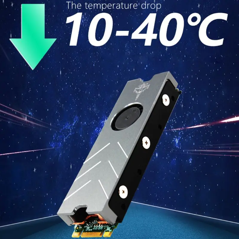 NVME NGFF M.2 2280/22110 Heatsink SSD Aluminum Copper Sheet Radiator Thermal Conductivity Silicone Pad with 4Pin 12V PWM Cooling
NVME NGFF M.2 2280/22110 Heatsink SSD Aluminum Copper Sheet Radiator Thermal Conductivity Silicone Pad with 4Pin 12V PWM Cooling