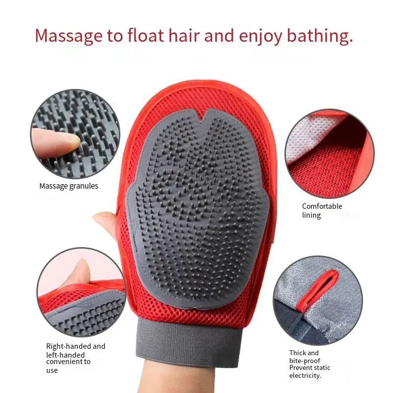 Dog Bathing Gloves Pet Soft Silicone Hair Removal Brush Cat Grooming Comb Puppy Cleaning Tool Chihuahua Accessories Pet Supplies
Dog Bathing Gloves Pet Soft Silicone Hair Removal Brush Cat Grooming Comb Puppy Cleaning Tool Chihuahua Accessories Pet Supplies