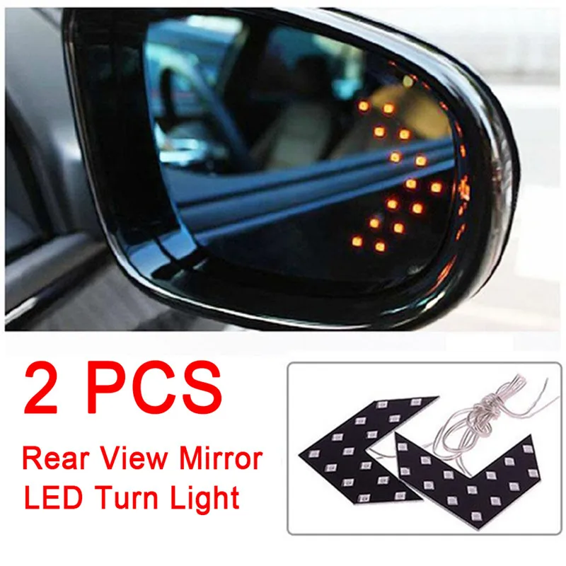 2PCS Car Rearview Mirror Turn Signal Light for opel astra j volvo xc60 bmw e92 ford focus mk3 peugeot 406 vectra | Автомобили и