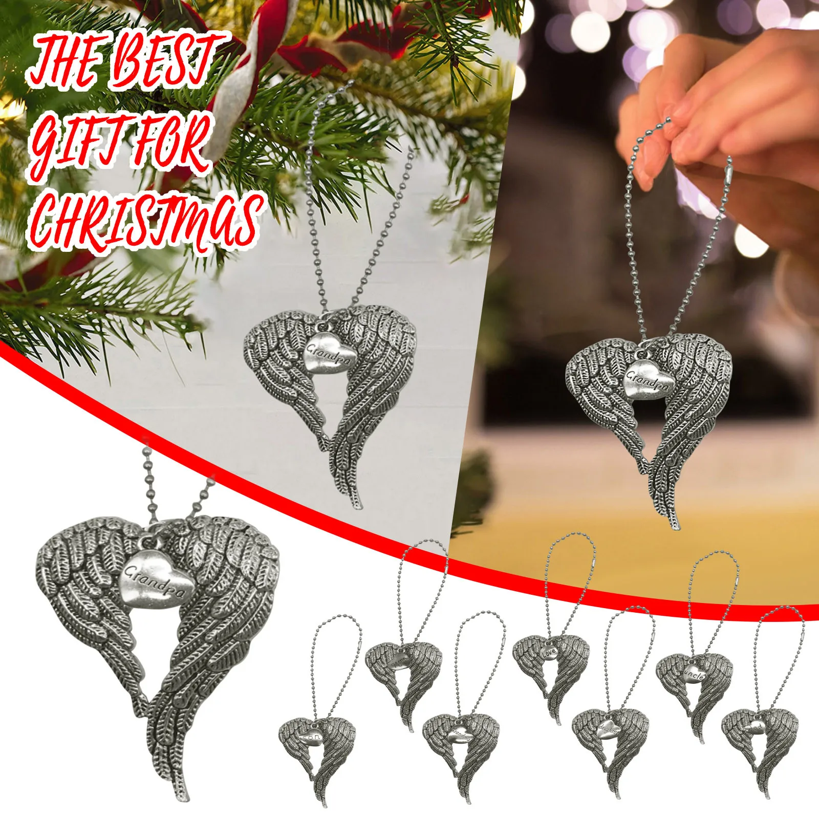 Angel Wing Memorial Ornament Christmas Ornaments Memorial Ornaments For Loss Of Loved One Personalize A Piece Of My Heart 
Angel Wing Memorial Ornament Christmas Ornaments Memorial Ornaments For Loss Of Loved One Personalize A Piece Of My Heart