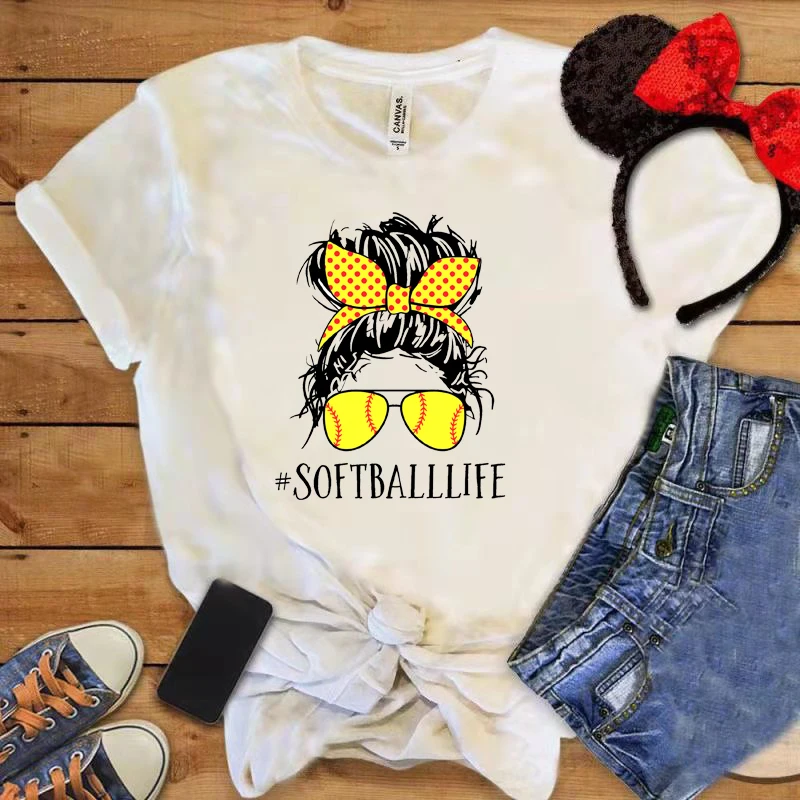 Softball Life Shirt Funny Sports Ball Printing Women T-shirt Unisex Casual Vacation Tee Aesthetic Ladys New Vogue Tops
Softball Life Shirt Funny Sports Ball Printing Women T-shirt Unisex Casual Vacation Tee Aesthetic Ladys New Vogue Tops