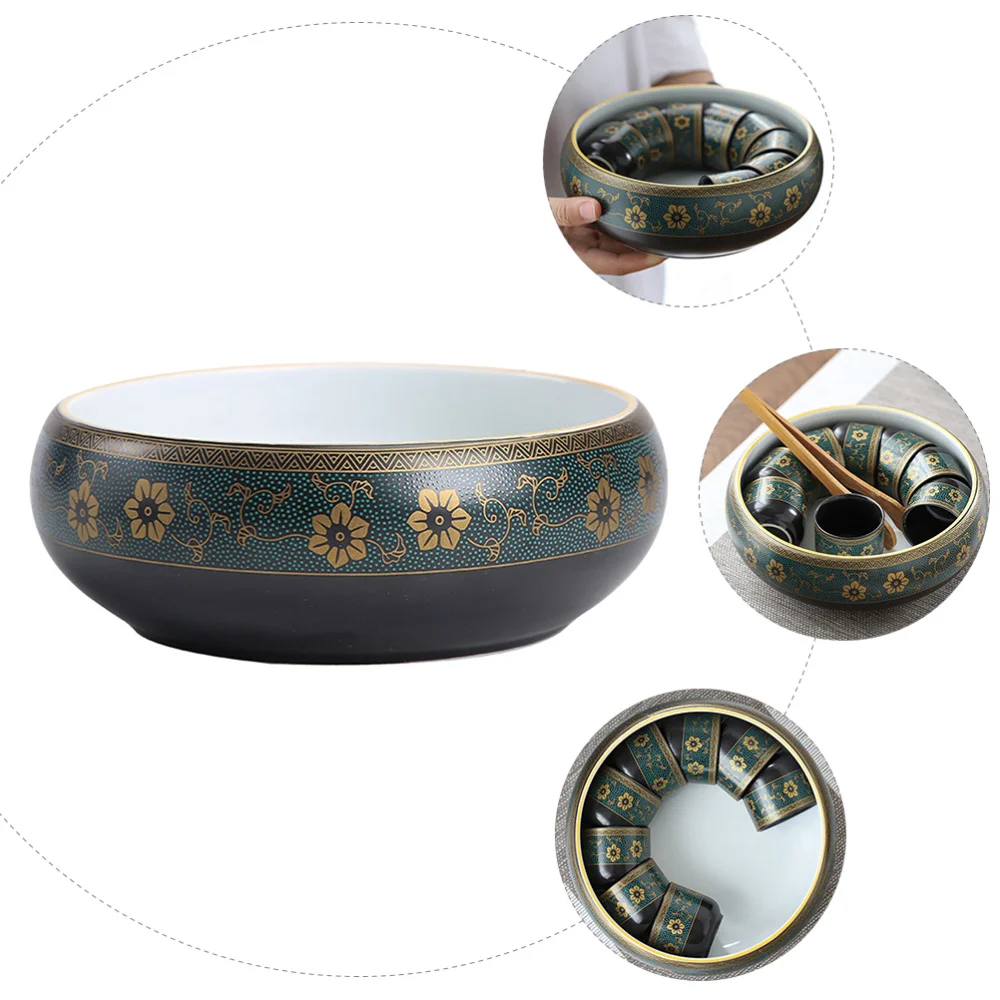 1pc Ceramic Tea Washing Bowl Household Tea Tray Tea Basin Decorative Teaware
1pc Ceramic Tea Washing Bowl Household Tea Tray Tea Basin Decorative Teaware