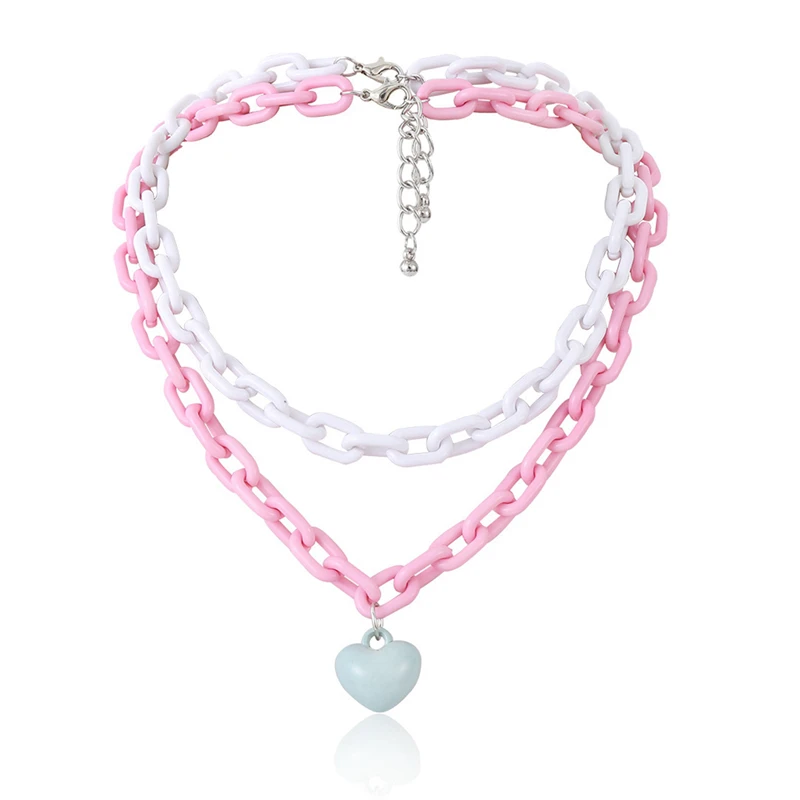 COSYOO 2021 Layered Choker Heart Necklace Layered Chain On The Neck With Pendant Punk Jewelry Necklace For Women Gift
COSYOO 2021 Layered Choker Heart Necklace Layered Chain On The Neck With Pendant Punk Jewelry Necklace For Women Gift