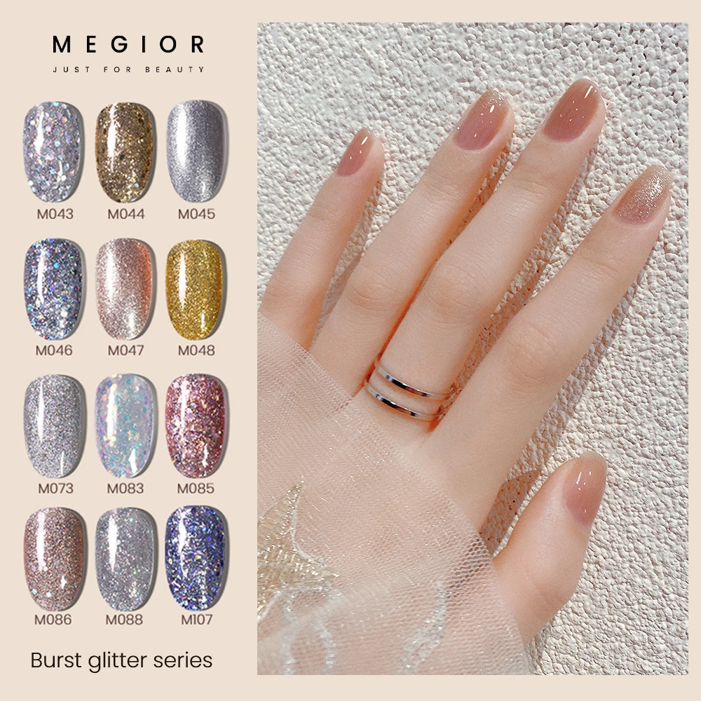 MEGIOR Shiny Nail Gel Polish Hybrid Varnish Semi Permanent Pink Glitter UV Gel Nail Art Manicure Base Top Matt Gel Nail Polish
MEGIOR Shiny Nail Gel Polish Hybrid Varnish Semi Permanent Pink Glitter UV Gel Nail Art Manicure Base Top Matt Gel Nail Polish