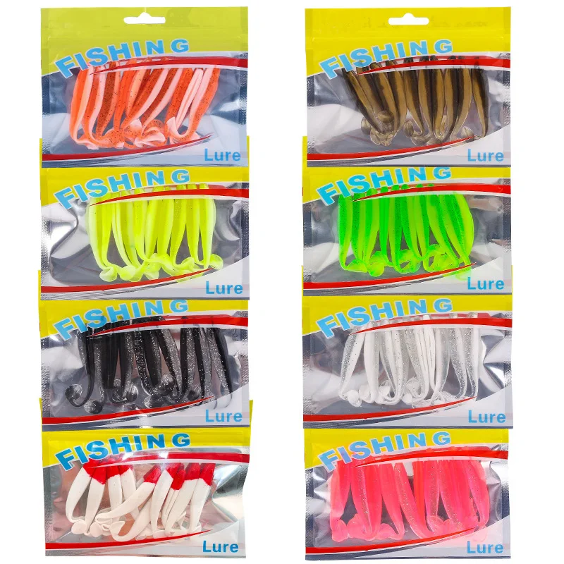 New 5.5cm 6.5cm 7.5cm Soft Fishing Lure Rubber T Tail Softbait Silicone Bait Sea Fish Swimbait Wobblers Artificial Tackle
New 5.5cm 6.5cm 7.5cm Soft Fishing Lure Rubber T Tail Softbait Silicone Bait Sea Fish Swimbait Wobblers Artificial Tackle