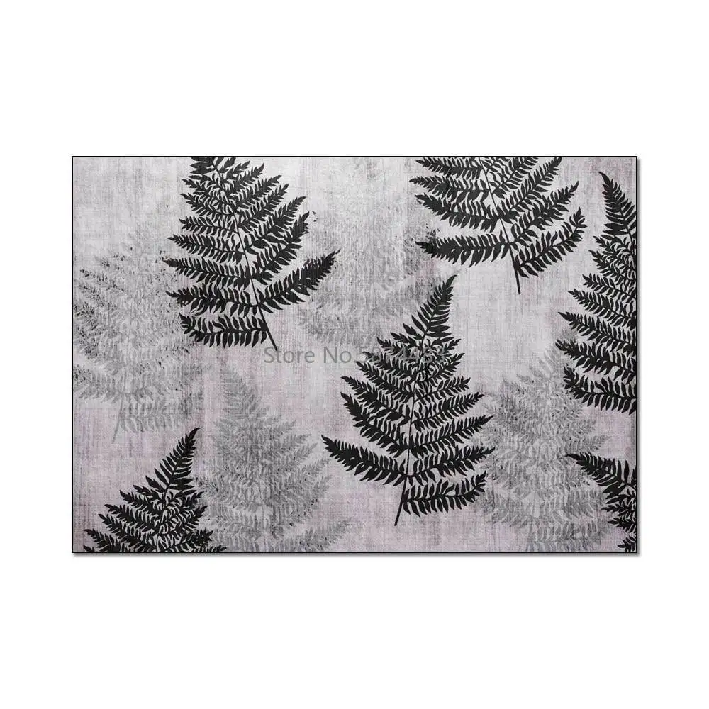 200*300cm Fashion Modern Simple Old Black and White Plant Leaves Living Room Bedroom Bedside Carpet Floor Mat Customization 
200*300cm Fashion Modern Simple Old Black and White Plant Leaves Living Room Bedroom Bedside Carpet Floor Mat Customization