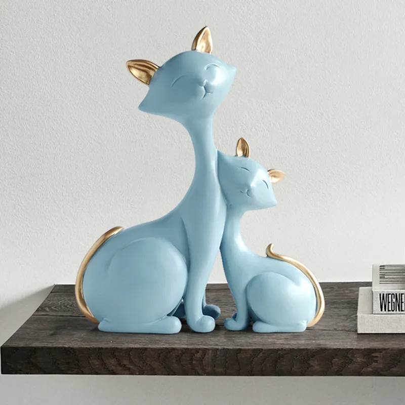 Resin Cat Figurines Miniatures Decorative Animals Desktop Cat Statue Ornaments Home Decor Casa Living Room Accessories X4241
Resin Cat Figurines Miniatures Decorative Animals Desktop Cat Statue Ornaments Home Decor Casa Living Room Accessories X4241