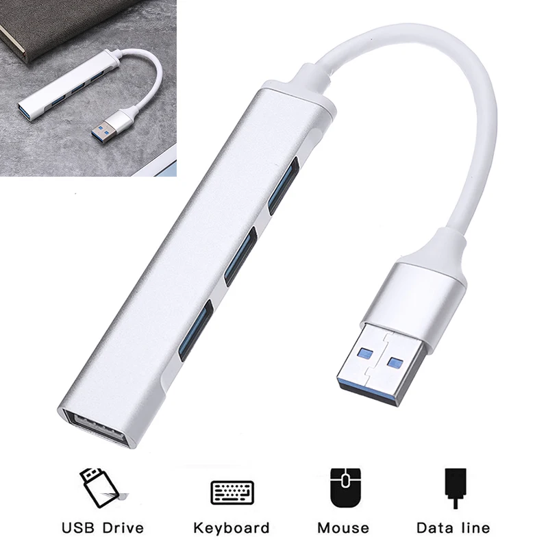 New Arrivals 4 Port USB 3.0 To 2.0 USB Hub Aluminum Alloy Expander Splitter For Laptop PC Computer Accessories
New Arrivals 4 Port USB 3.0 To 2.0 USB Hub Aluminum Alloy Expander Splitter For Laptop PC Computer Accessories