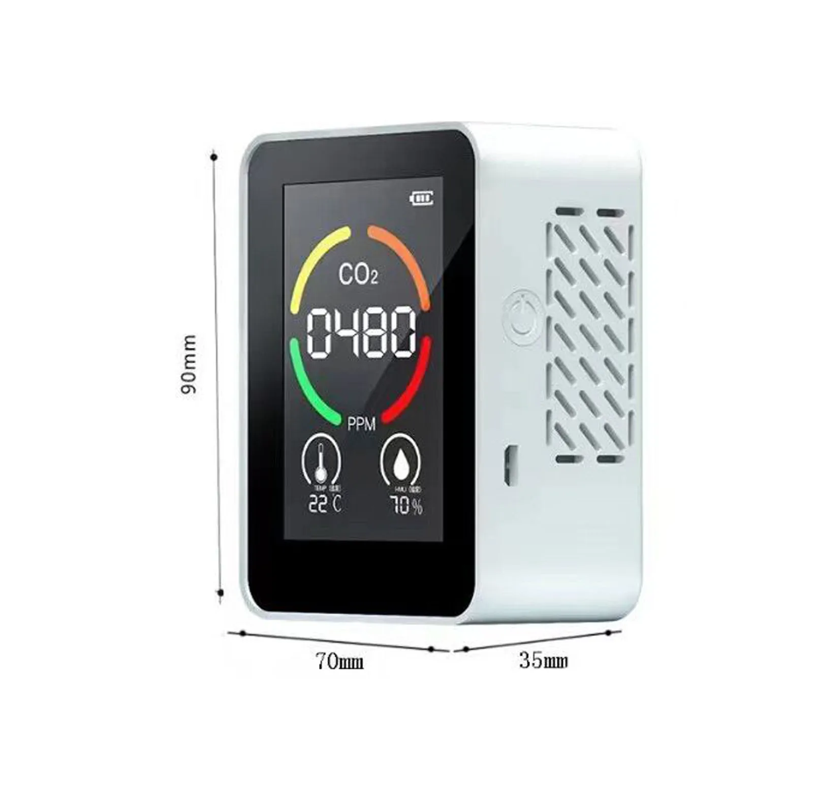 Air Pollution Detectors CO2 & TVOC Tester Greenhouse Vegetables Agricultural Planting High Precision Multi Purpose Testing Tools 
Air Pollution Detectors CO2 & TVOC Tester Greenhouse Vegetables Agricultural Planting High Precision Multi Purpose Testing Tools