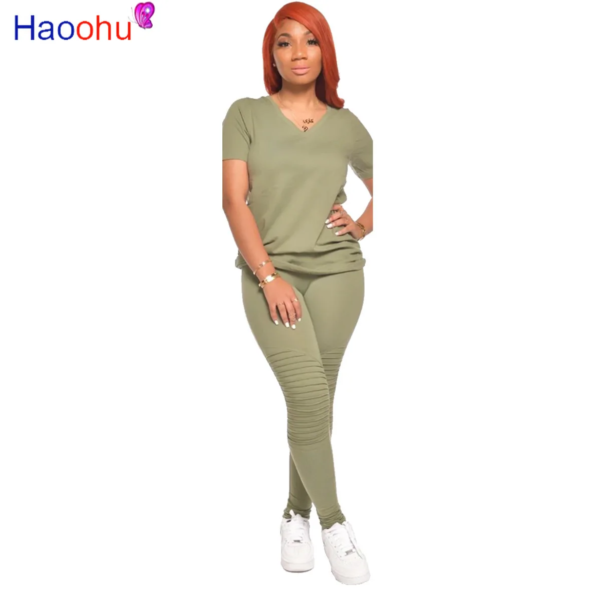 HAOOHU women solid two piece set tank irregular v-neck tee tops pencil long pants suit sweatsuit fashion tracksuit outfit
HAOOHU women solid two piece set tank irregular v-neck tee tops pencil long pants suit sweatsuit fashion tracksuit outfit