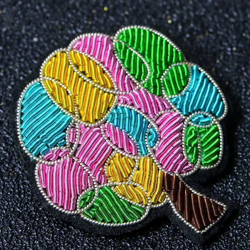 Hand-embroidered cartoon plant corsage colorful tree wild high-end brooch female Indian silk emblem jewelry
Hand-embroidered cartoon plant corsage colorful tree wild high-end brooch female Indian silk emblem jewelry