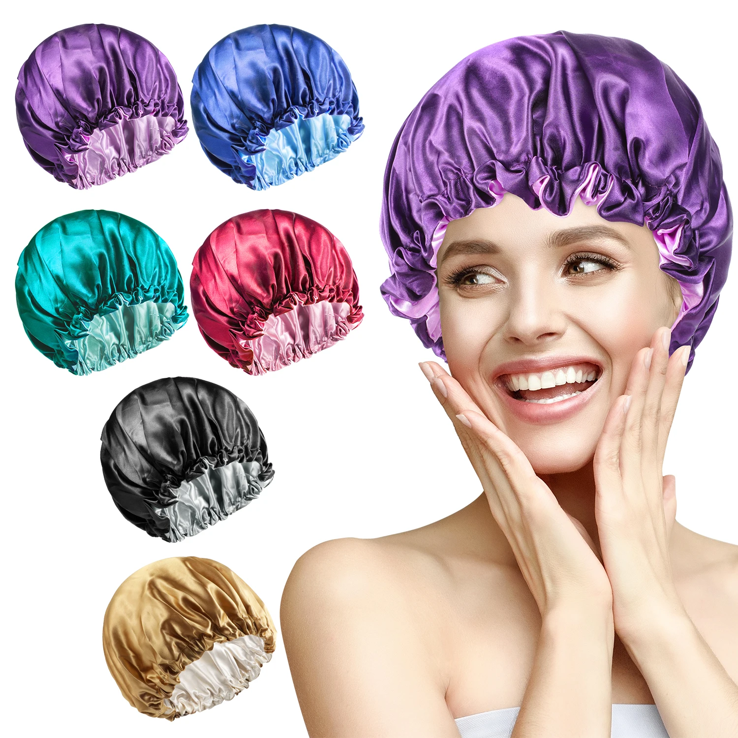 Adjustable Satin Bonnet Sleep Cap Silky Satin Cap For Night Sleeping Hair Bonnet X-large Size Reversible Double Layer
Adjustable Satin Bonnet Sleep Cap Silky Satin Cap For Night Sleeping Hair Bonnet X-large Size Reversible Double Layer