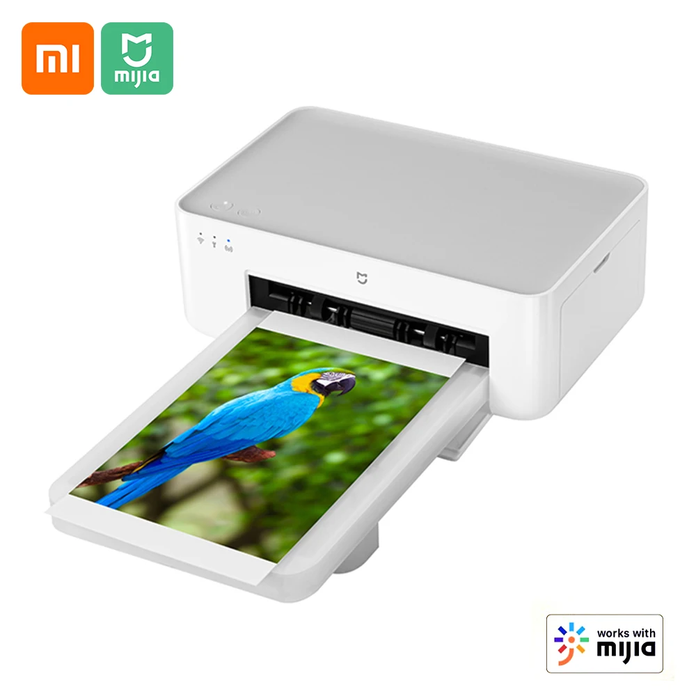Фото Xiaomi Mijia фотопринтер 1S мгновенная беспроводная печать высокое разрешение