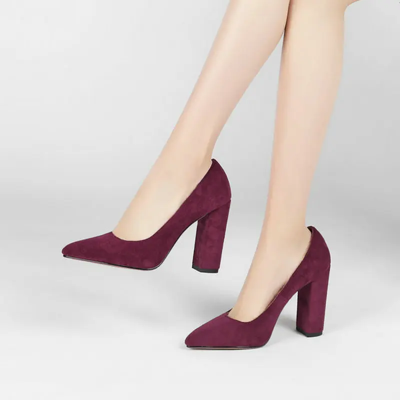 QZYERAI Brand New European Style Women Sexy Suede High Heels Pointed Women's Shoes Party Fashion Pumps
QZYERAI Brand New European Style Women Sexy Suede High Heels Pointed Women's Shoes Party Fashion Pumps