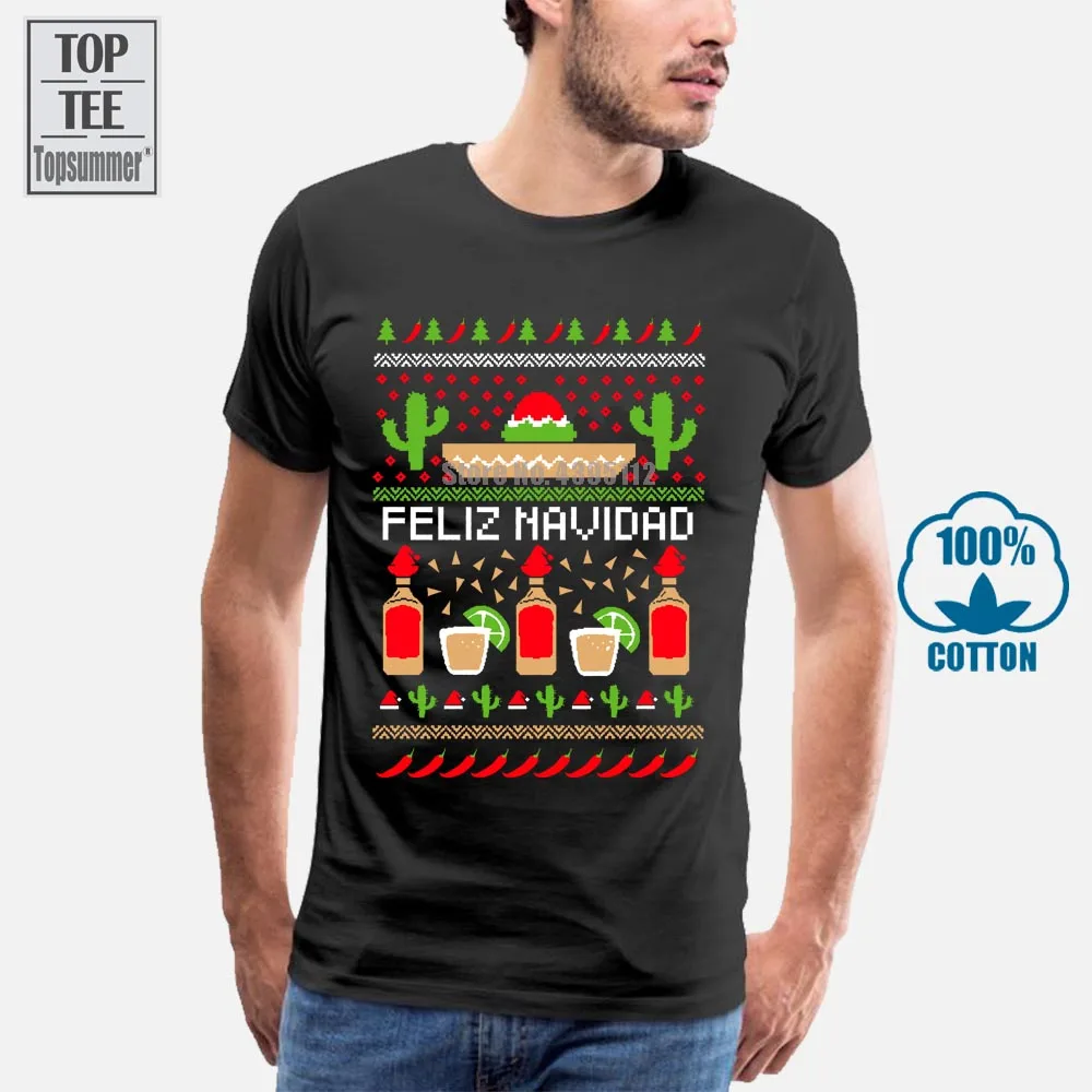 Feliz Navidad Мексиканский Уродливый Рождественский свитер забавная Рождественская