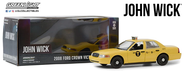 Greenlight 1:24 John Wick 2008 Ford Crown Victoria Taxi Collect die-cast metal car models
Greenlight 1:24 John Wick 2008 Ford Crown Victoria Taxi Collect die-cast metal car models