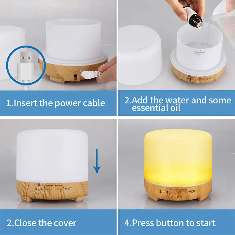 USB 200ml Electric Aroma air diffuser Ultrasonic Cool Air Humidifier with 7 Soothing Color LED Changing Light for Home kbaybo
USB 200ml Electric Aroma air diffuser Ultrasonic Cool Air Humidifier with 7 Soothing Color LED Changing Light for Home kbaybo