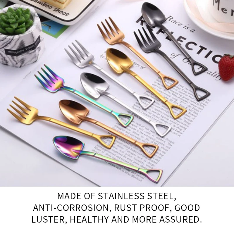 1PC Stainless steel Shovel coffee spoon Set Scoop shovel Creative tea-spoon Ice Cream dessert spoon Birthday Gift Tableware
1PC Stainless steel Shovel coffee spoon Set Scoop shovel Creative tea-spoon Ice Cream dessert spoon Birthday Gift Tableware