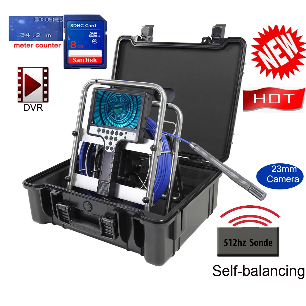 NEW Long Self Leveling 23mm 512hz Transmitter Sonde Pipe Sewer Drain Inspection Camera Endoscope Borescope 7CLD DVR
NEW Long Self Leveling 23mm 512hz Transmitter Sonde Pipe Sewer Drain Inspection Camera Endoscope Borescope 7CLD DVR
