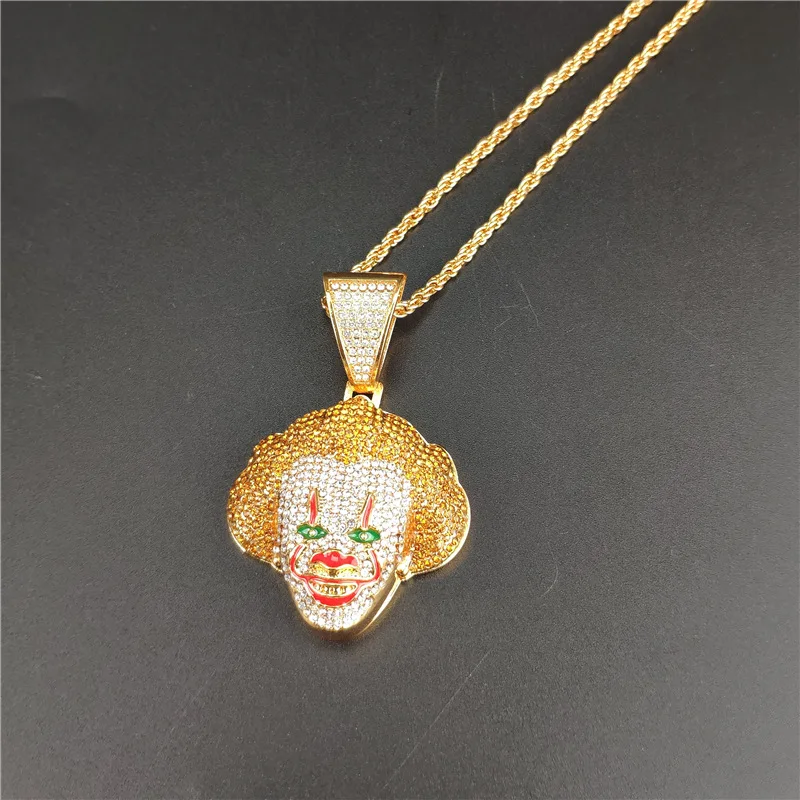 Hip Hop Personality Chain Icedout Funny Joker Full Zircon Lightning Necklace Chains Boys Party Biker Men's Pendant Jewelry
Hip Hop Personality Chain Icedout Funny Joker Full Zircon Lightning Necklace Chains Boys Party Biker Men's Pendant Jewelry