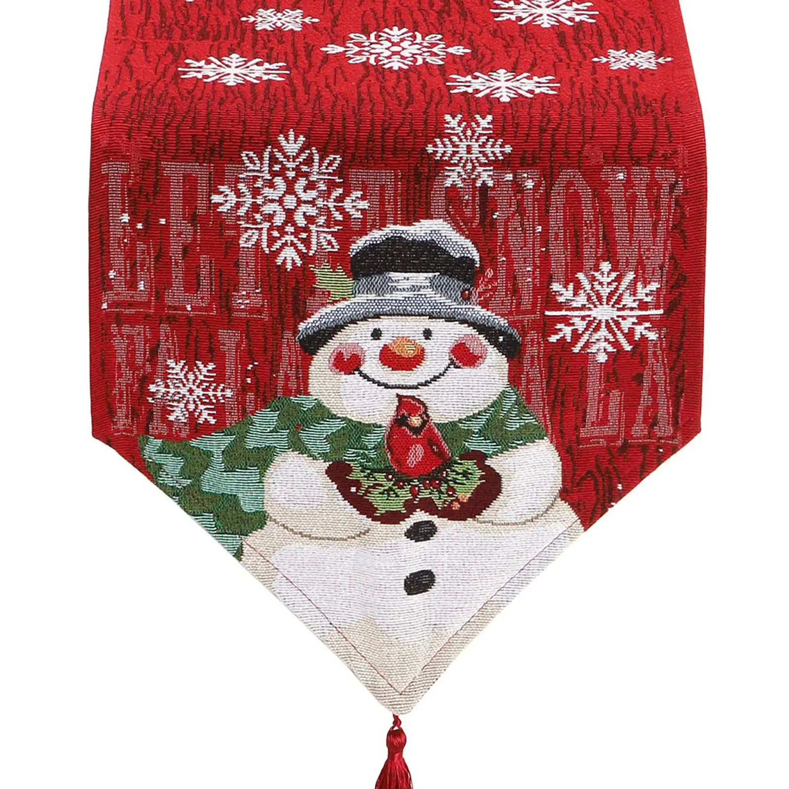 Table Runner Decorative Snowflake Snowman Cotton Linen Tea Table Cover With Tassels For Christmas Party Dinner
Table Runner Decorative Snowflake Snowman Cotton Linen Tea Table Cover With Tassels For Christmas Party Dinner