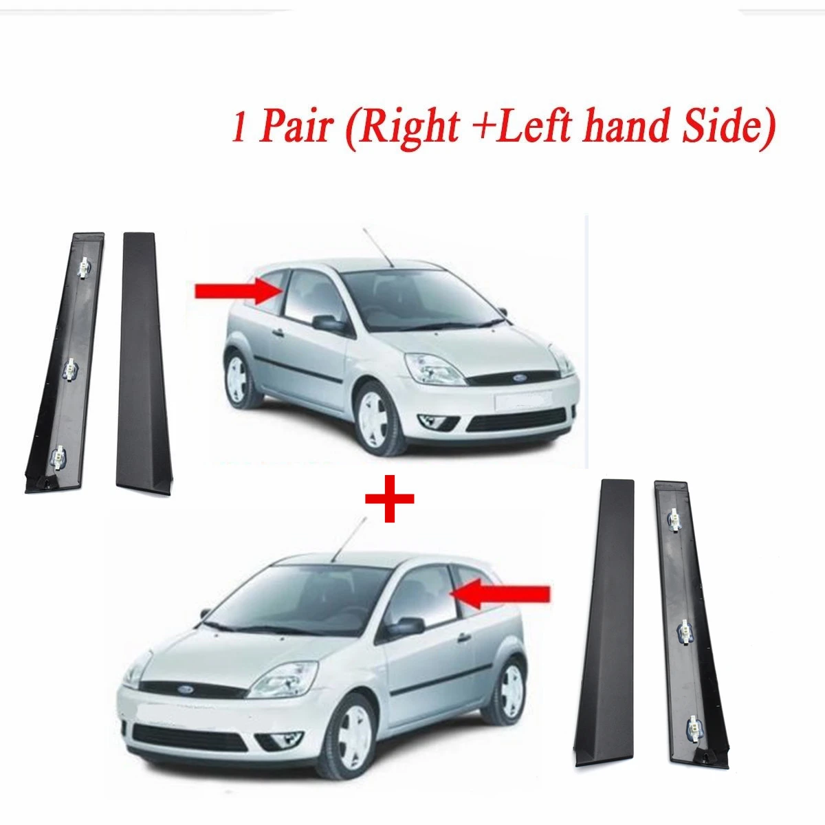 New Left / Right Car Outer Front Door Window Moulding Trim For Ford For Fiesta MK6 2001-2008 3 Door Model Only
New Left / Right Car Outer Front Door Window Moulding Trim For Ford For Fiesta MK6 2001-2008 3 Door Model Only