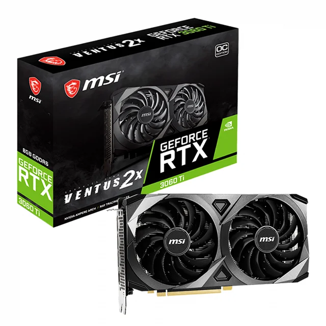 (MSI) RTX 3060 VENTUS 2X 12G dual fan профессиональная компьютерная видеокарта
(MSI) RTX 3060 VENTUS 2X 12G dual fan профессиональная компьютерная видеокарта